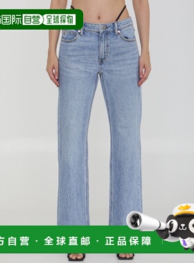 ALEXANDER WANG 女士牛仔裤 4DC3244408471A AW2024直筒裤