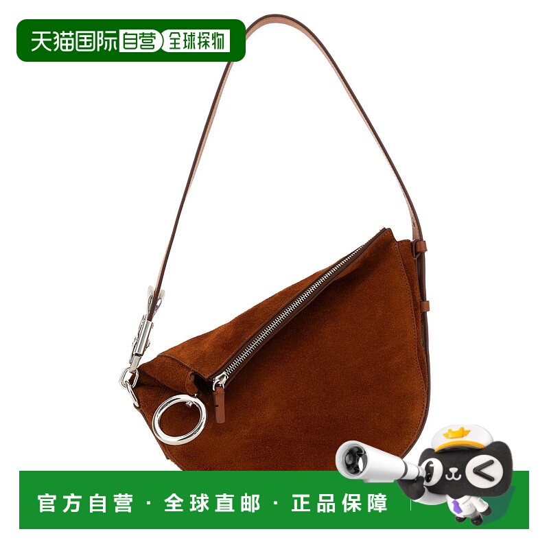 1h可退 BURBERRY 女士单肩包 8075192B7668 AW2023 棕色 Suede br