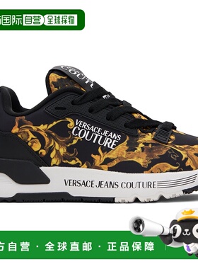 1h可退 潮奢 versace 范思哲 女士 黑色 Barocco 运动鞋 E79VA3SA