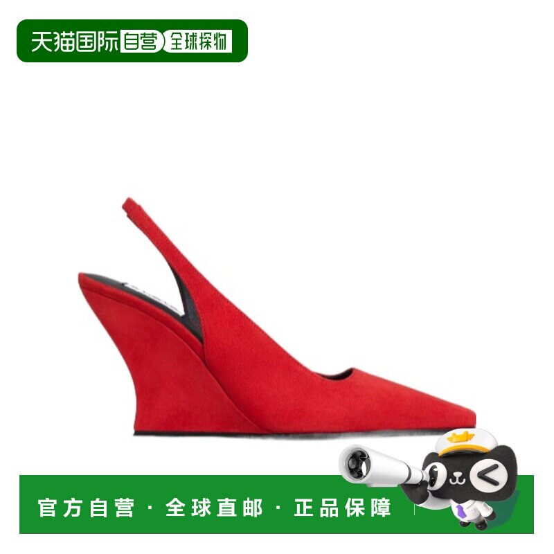 1h可退 ALAIA 女士凉鞋 AA3G3002I117A50 SS2026 红色 波浪形露跟图片