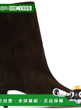 1h可退 潮奢 BY FAR 女士 棕色 Lysander 踝靴 MWFBO068KL009BR05