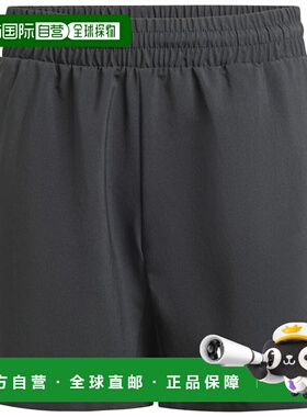 ADIDAS 男童短裤 JI9254NERO CO 黑色 PANTALONCINO BAMBINO TENN