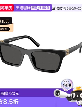 1h可退 MIU MIU 女士太阳镜 MUA05S16K08Z CO 黑色