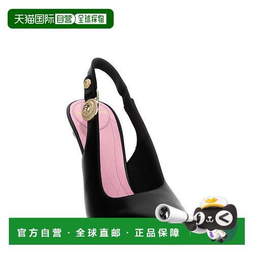 BALMAIN 女士高跟鞋 DN1UK047LVIT0PA SS2025黑色凉鞋拖鞋