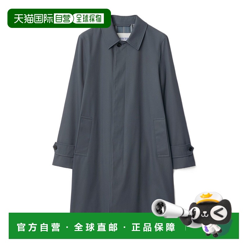 1h可退 BURBERRY 男士大衣 81059351 SS2025 灰色 长袖风衣