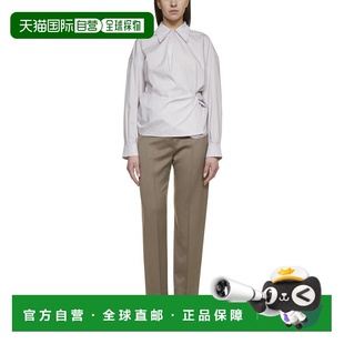 灰色直筒裤 LEMAIRE SS2022 W221PA423LF711437 女士休闲裤