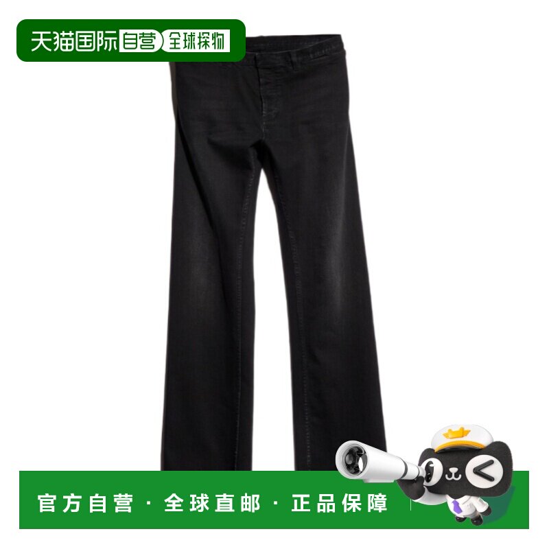 1h可退 GUCCI 男士休闲裤 872049XDDGJ1000 AW2026 黑色 腰带环牛