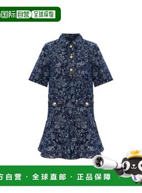 GANNI 女士连衣裙 A103018111180077 SS2026 深蓝色 Denim dress