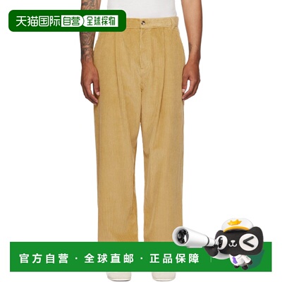 1h可退 潮奢 Moschino 莫斯奇诺 男士 黄褐色 Toggle 长裤 252ZZ0