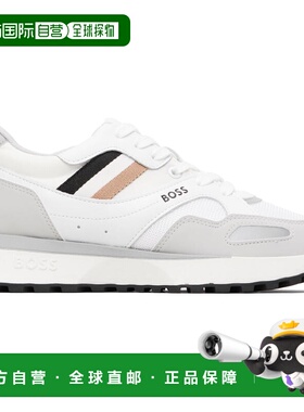 1h可退 潮奢 BOSS 波士 男士 白色 Running-Style Hybrid 运动鞋