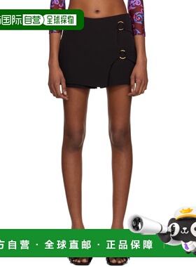 1h可退 潮奢 versace 范思哲 女士 黑色 O 形环裙裤 E74HAE804EN0