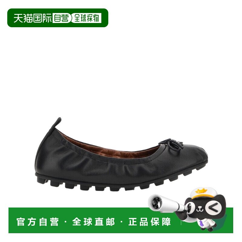 HOGAN 女士芭蕾乐福鞋 HXW6930FU30UAIB999 AW2025 女鞋黑色单鞋