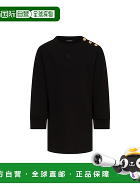 BALMAIN 女童连衣裙 BX1A10KZ3183930OR AW2025 黑色