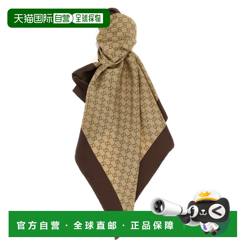 GUCCI 女士围巾 8654123G0019965 CO 花色 Silk GG scarf