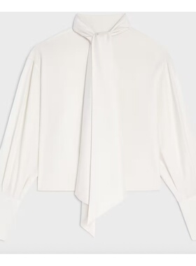 CELINE 女士衬衫 RC0950H2501RD SS2026 黄色 Silk twill blouse