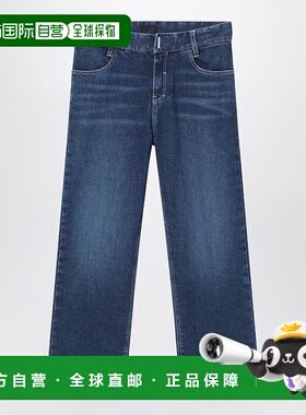 1h可退 潮奢 Givenchy 纪梵希 男童 蓝色牛仔裤童装 H30926BDEZ10