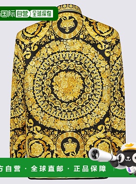 VERSACE 男士衬衫 10039411A030445B000 黄色 CO休闲风