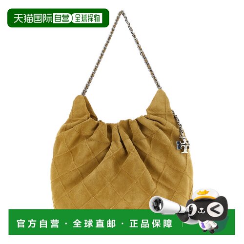 TORY BURCH 女士单肩包 166066250 AW2026 灰色 hobo mini flemin