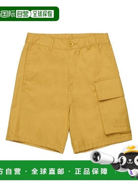 MARNI 男童短裤 M01703M00UV0M719 SS2026 黄色 Cargo Shorts Wit