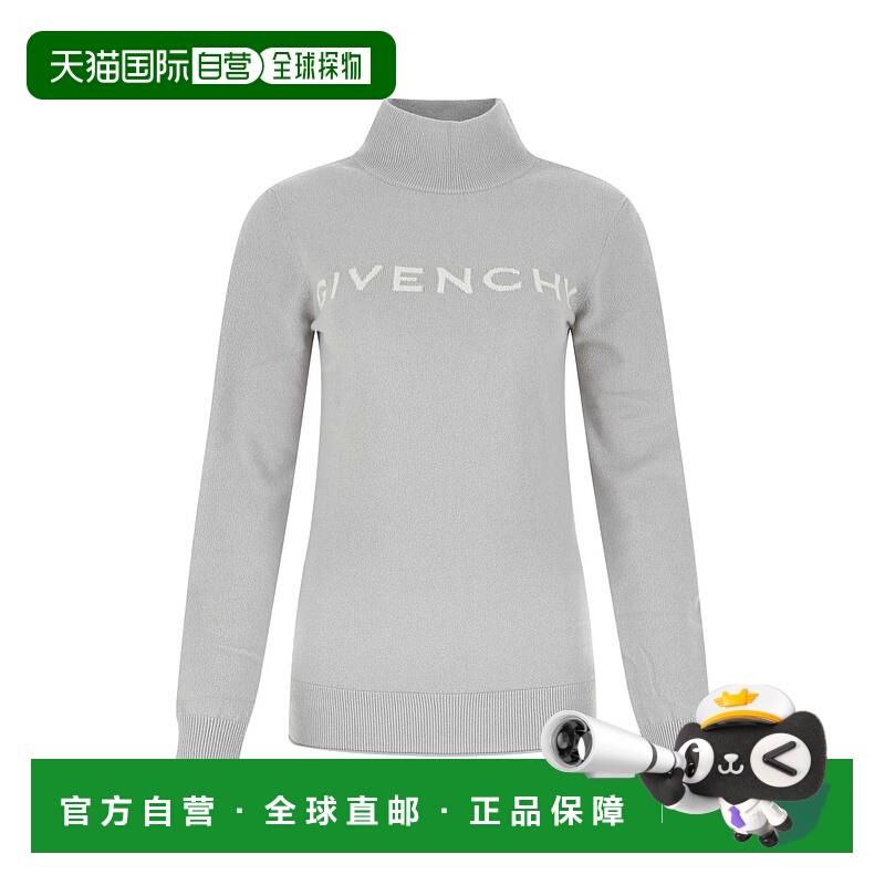 1h可退 GIVENCHY 女士针织毛衣 BW90EG4Z9S069 SS2022 灰色 Grey
