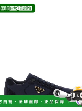PRADA 男士运动鞋 2EE436FG000D7CF0008 AW2025 蓝色男鞋休闲鞋