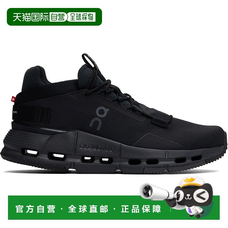 潮奢 On 女士 黑色 Cloudnova 2 运动鞋 3WE30220485昂跑