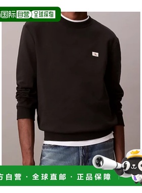 CALVIN KLEIN 男士卫衣 LV04RC273GUB1 CO 黑色 Terry Monologo卫