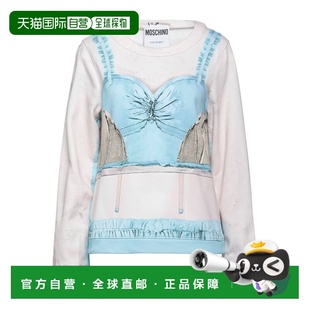 1h可退 潮奢 Moschino 莫斯奇诺 女士 卫衣 blue蓝色 舒适时尚