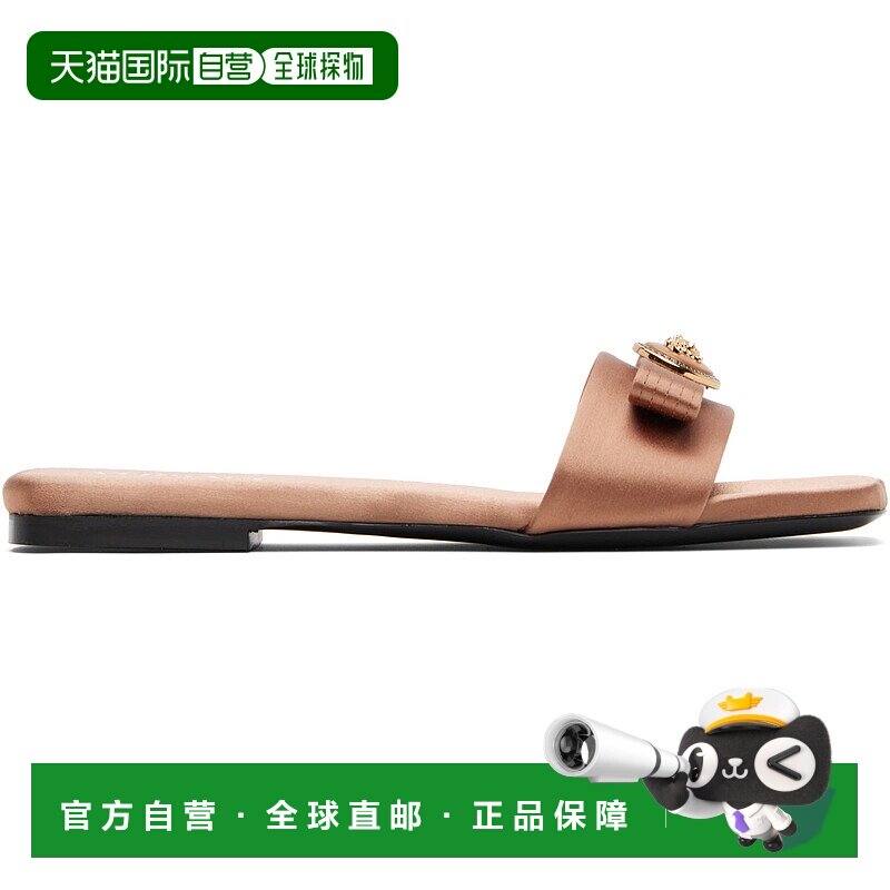 1h可退 潮奢 versace 范思哲 女士 棕色 Medusa 凉鞋 10195591A00
