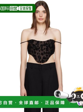 1h可退 潮奢 Yuhan Wang 女士 黑色 Floral 胸衣 SS2300T26B