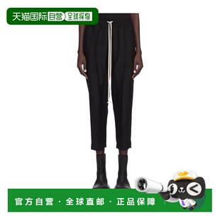RP02E4303WGP09 女士休闲裤 AW2025 黑色卫裤 RICK 九分裤 OWENS