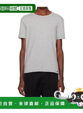 TOM FORD 男士T恤 T4M08104GREY AW2024 灰色 圆领短袖T恤