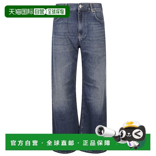 PINKO 女士牛仔裤 101733A2RQ AW2025 蓝色 Pinko Jeans直筒裤