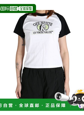 OFF-WHITE 女士T恤 OWAA137S25JER0010110 SS2025短袖