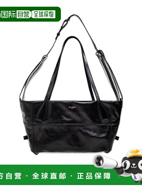 BALMAIN 男士单肩包 FM0FG273LMTE0PA CO 黑色 徽标单肩包