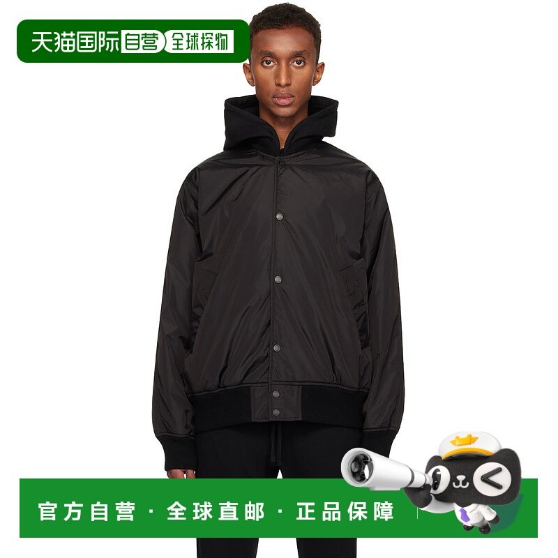 1h可退 潮奢 Reigning Champ 男士 黑色 Stadium 夹克 RC4288