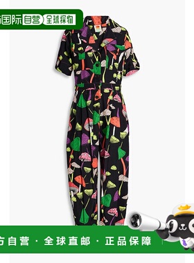 1h可退 潮奢 FARM RIO 女士 印花棉质斜纹呢连衣裤 297743MUSHROO