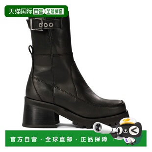 黑色 Feminine GANNI Platform S2784099 Buckle Boo 女士靴子