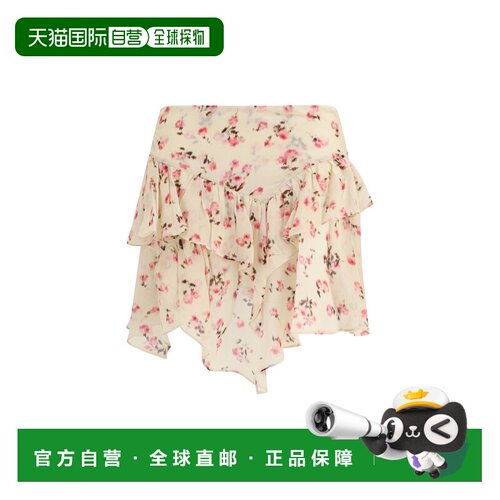 ISABEL MARANT 女士 Lolita 喇叭花朵半身裙 JU0486FAD1J08E90BE