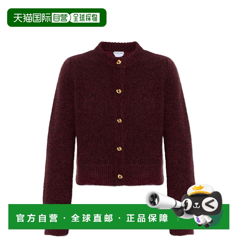 1h可退 BOTTEGA VENETA 女士针织衫 812469V4WQ02151 CO 酒红色