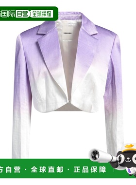 1h可退 潮奢 Sandro 女士 西装外套 purple紫色 舒适时尚