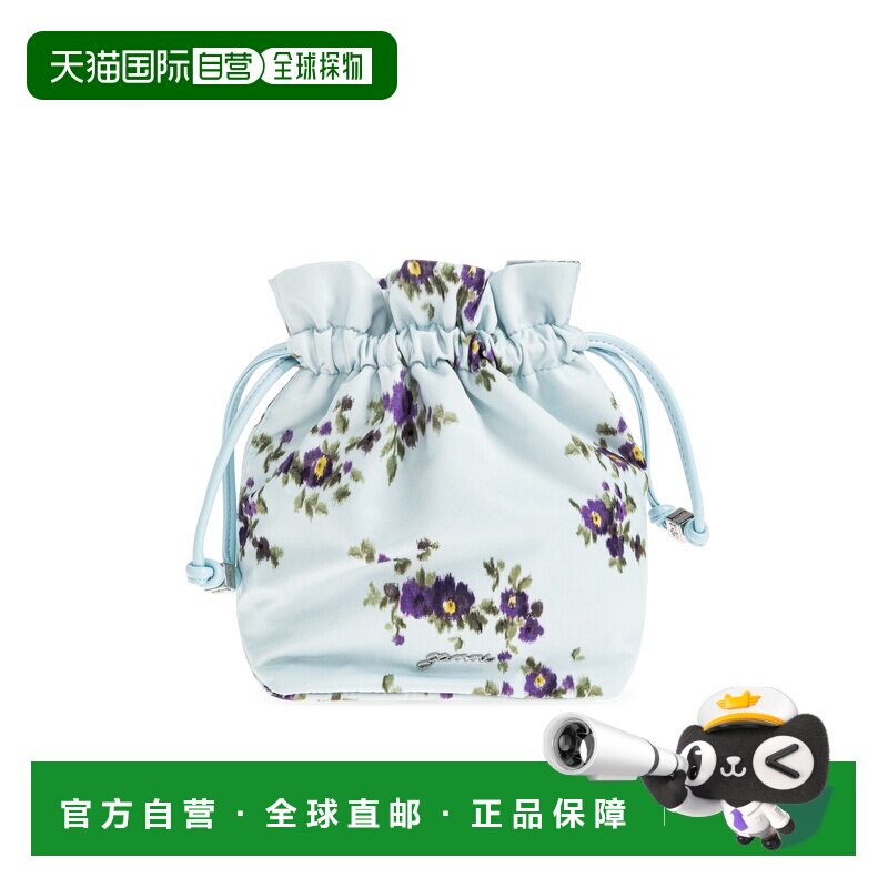 GANNI 女士手提包 B30102801143207Z SS2026 蓝色 Bag with flora