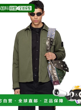 1h可退 潮奢 Stone Island 石头岛 男士 绿色 1200015 Stretch Or