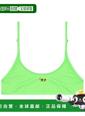 DIESEL 女士内衣 A132210HERN5KN AW2024 绿色 logo标识性感背心