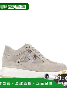 HOGAN 女士运动鞋 HXW00N05640UWQ0 SS2026 灰色 Hogan Suede Sne