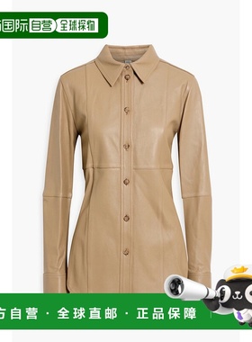 1h可退 潮奢 TOTÊME 女士 皮革衬衫 241WRT1091LE0021BISCUIT091