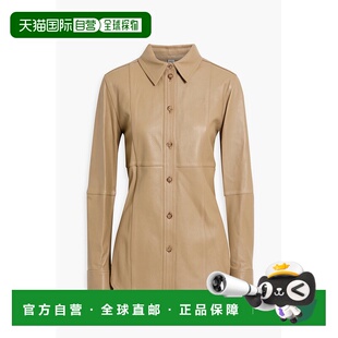 1h可退 潮奢 TOTÊME 女士 皮革衬衫 241WRT1091LE0021BISCUIT091