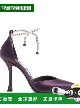 1h可退 潮奢 Jimmy Choo 周仰杰 女士 鞋跟酒红高跟鞋 STEVIE100S