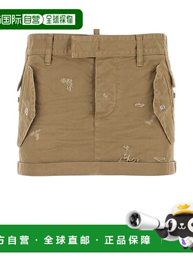 1h可退 潮奢 Dsquared2 二次方 女士 腰带环半身裙 S75MA0980S782