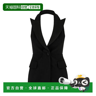 MAX MARA 女士夹克 ALETTA001 AW2023 黑色 Black stretch wool v